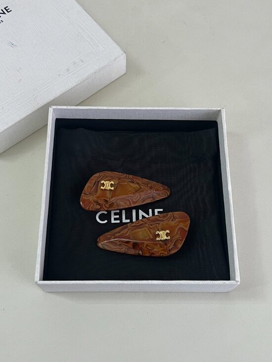 ?Celine hair clips are simple, versatile, and timeless. main image 2